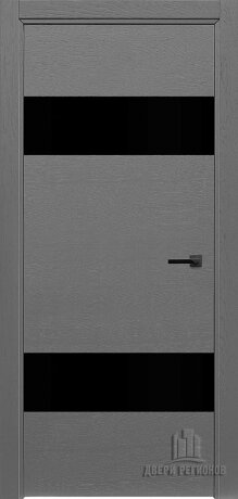 Дверь межкомнатная Duo Grigio (Ral 7015) Остекленная