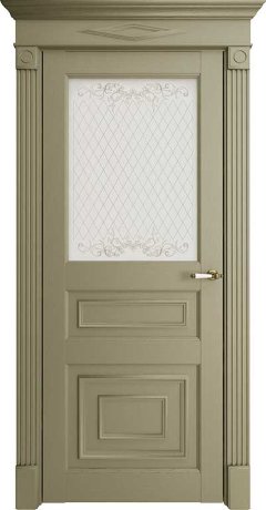 Дверь межкомнатная Florence 62001 Каменный Серена Остекленная