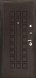 Дверь входная уличная Премиум WF, цвет лиственница мореная + черная патина, панель - стандарт цвет венге